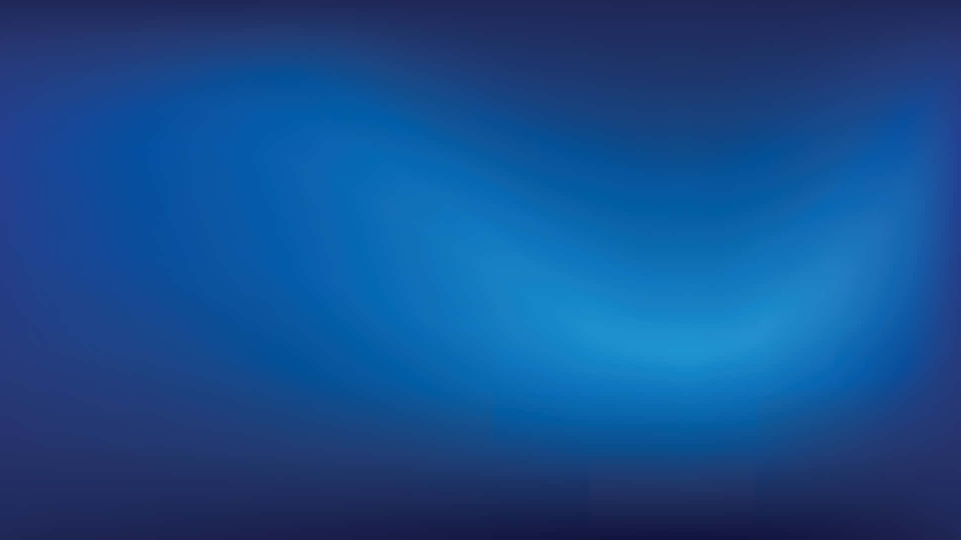 Blue Screen 桌布 壁紙 — 從深藍到亮藍的平滑漸變，柔和流動的波浪營造出平靜的抽象背景。