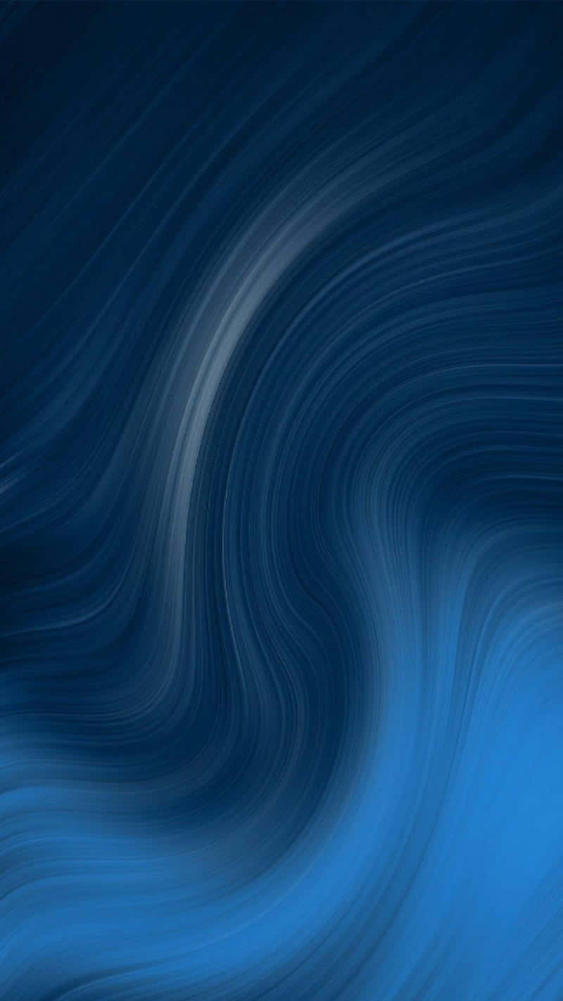 Blue Screen 桌布 壁紙 — 從深藍到淺藍的漸變色調，以流暢動感的曲線流動，形成迷人的抽象漩渦。