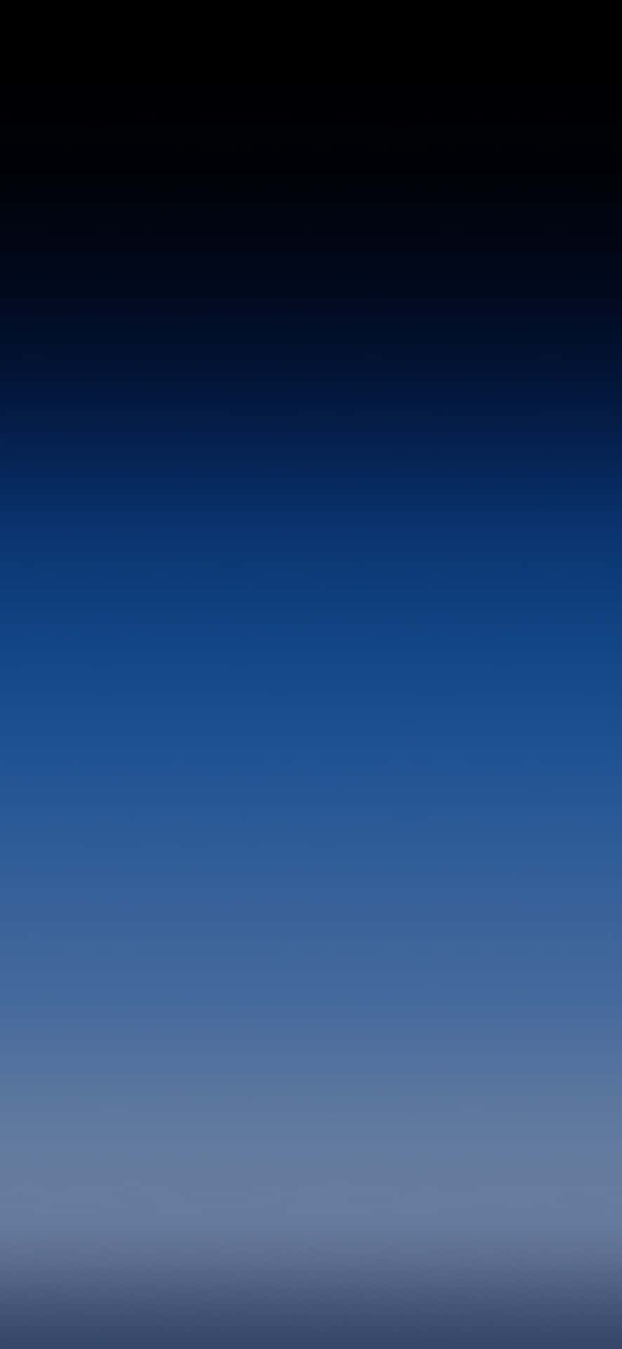 Solid Blue iPhone 桌布 壁紙 — 從深黑色到柔和藍色的寧靜垂直漸變，喚起平靜與深度。