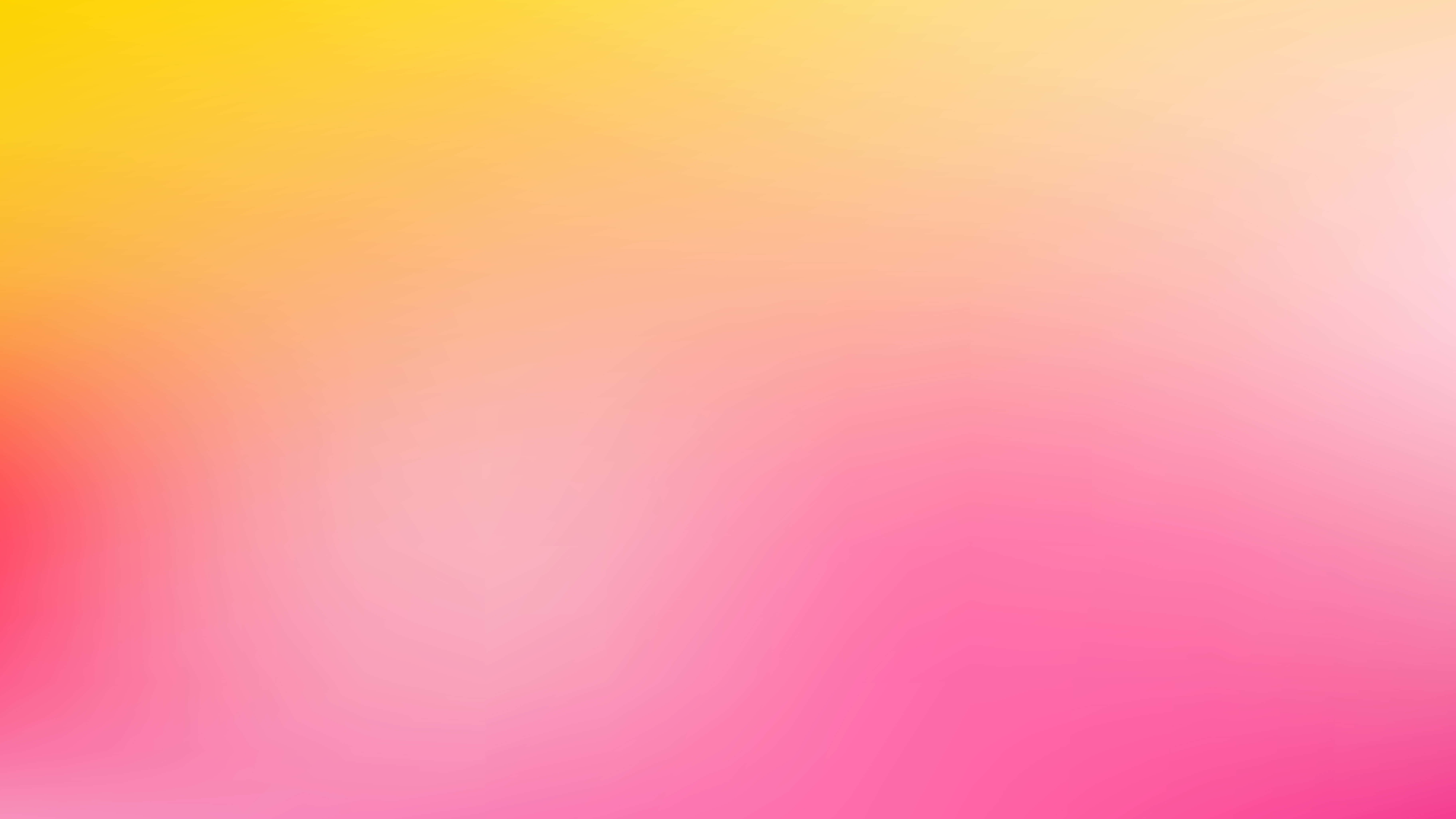 Pink And Yellow 桌布 壁紙 — 從溫暖黃色到柔和粉紅色的平滑漸變，營造出舒緩的抽象背景。