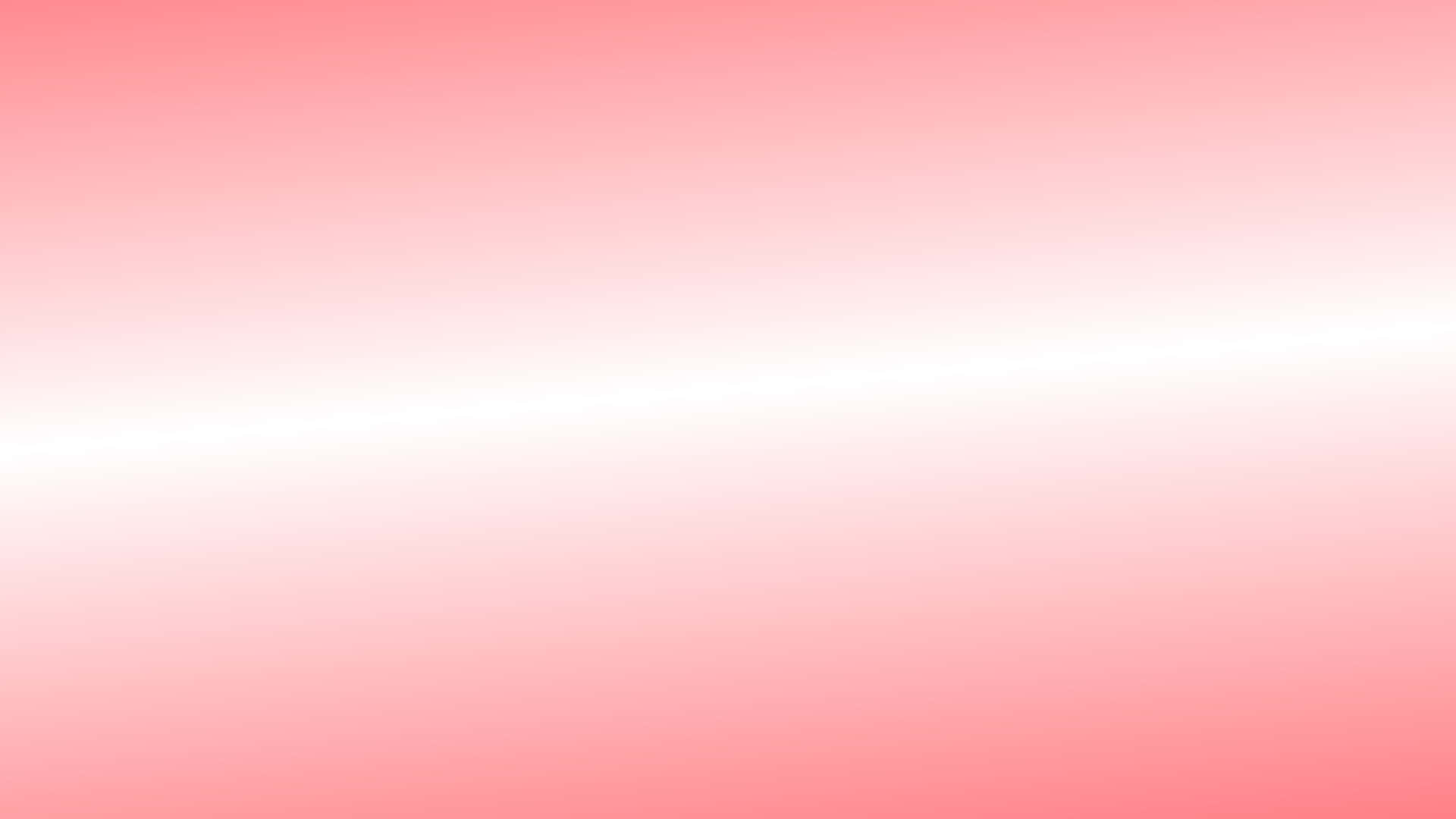 White And Pink 桌布 壁紙 — 從粉紅色到白色的柔和漸變，中間帶有明亮的水平光芒。