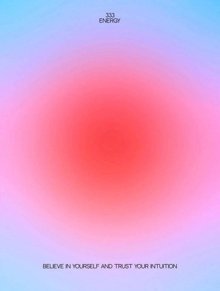 充滿活力的抽象漸變，帶有鼓勵自信和直覺的勵志文字。 — 簡約美學 壁紙