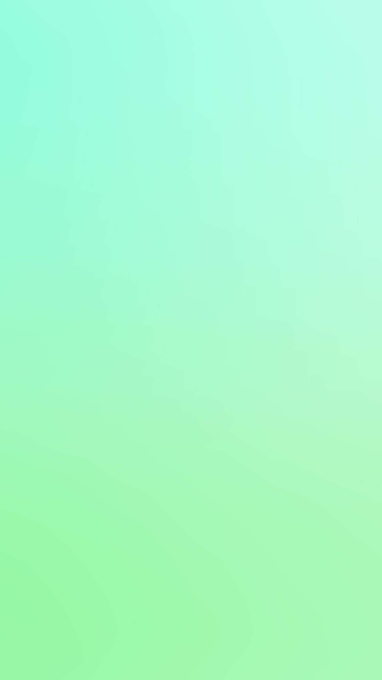 Cute Mint Green Aesthetic 桌布 壁紙 — 從薄荷綠到淺綠的柔和漸變，營造出平靜且極簡的抽象背景。