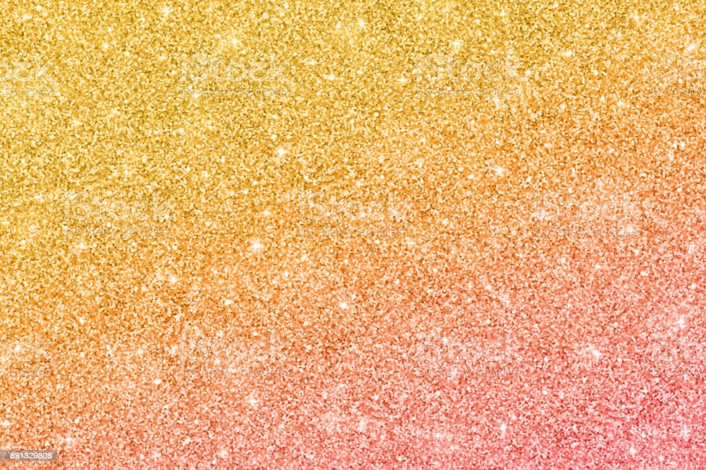 Gold Glitter 桌布 壁紙 — 從金色到粉紅閃粉的閃爍漸變，營造出閃閃發光的紋理背景。