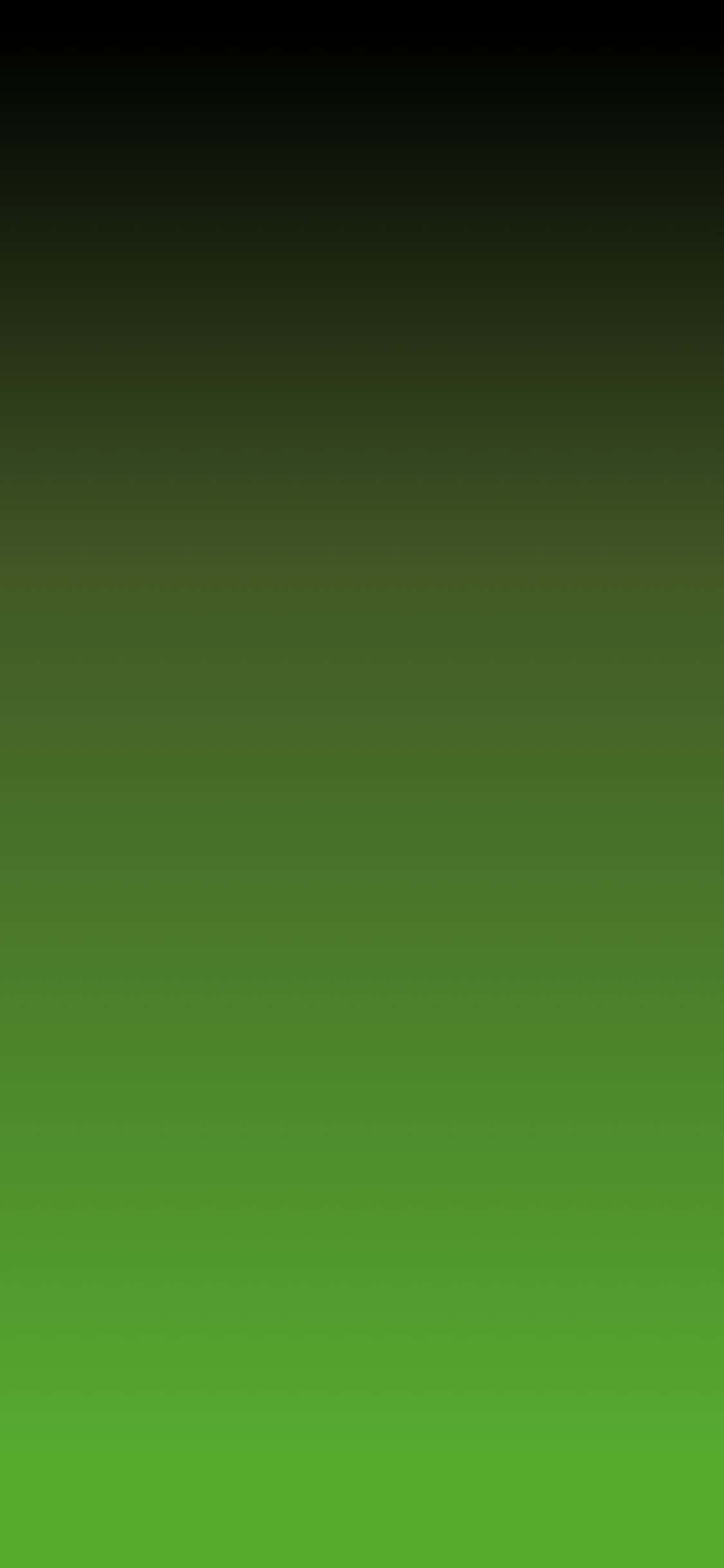 Green Gradient 桌布 壁紙 — 從頂部深黑色過渡到底部亮綠色的平滑垂直漸變。