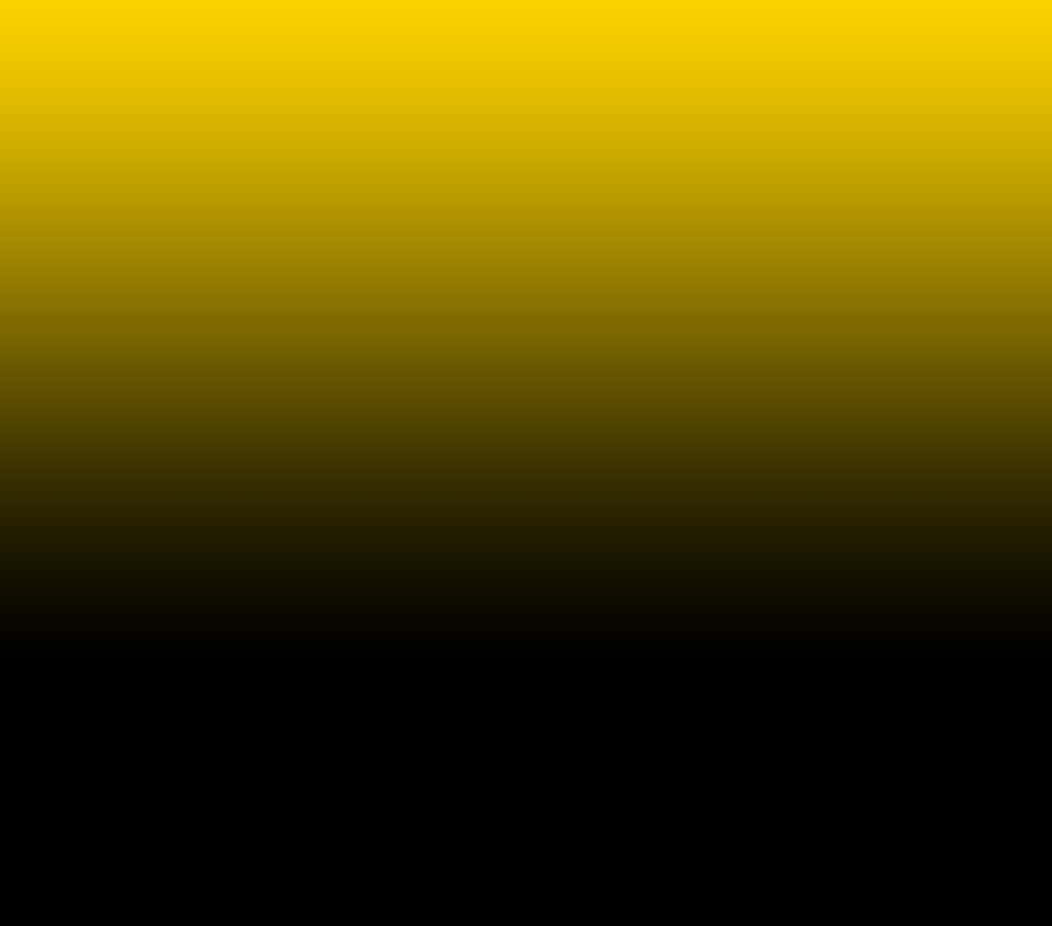 Yellow Gradient 桌布 壁紙 — 從頂部的亮黃色到底部的深黑色平滑過渡。