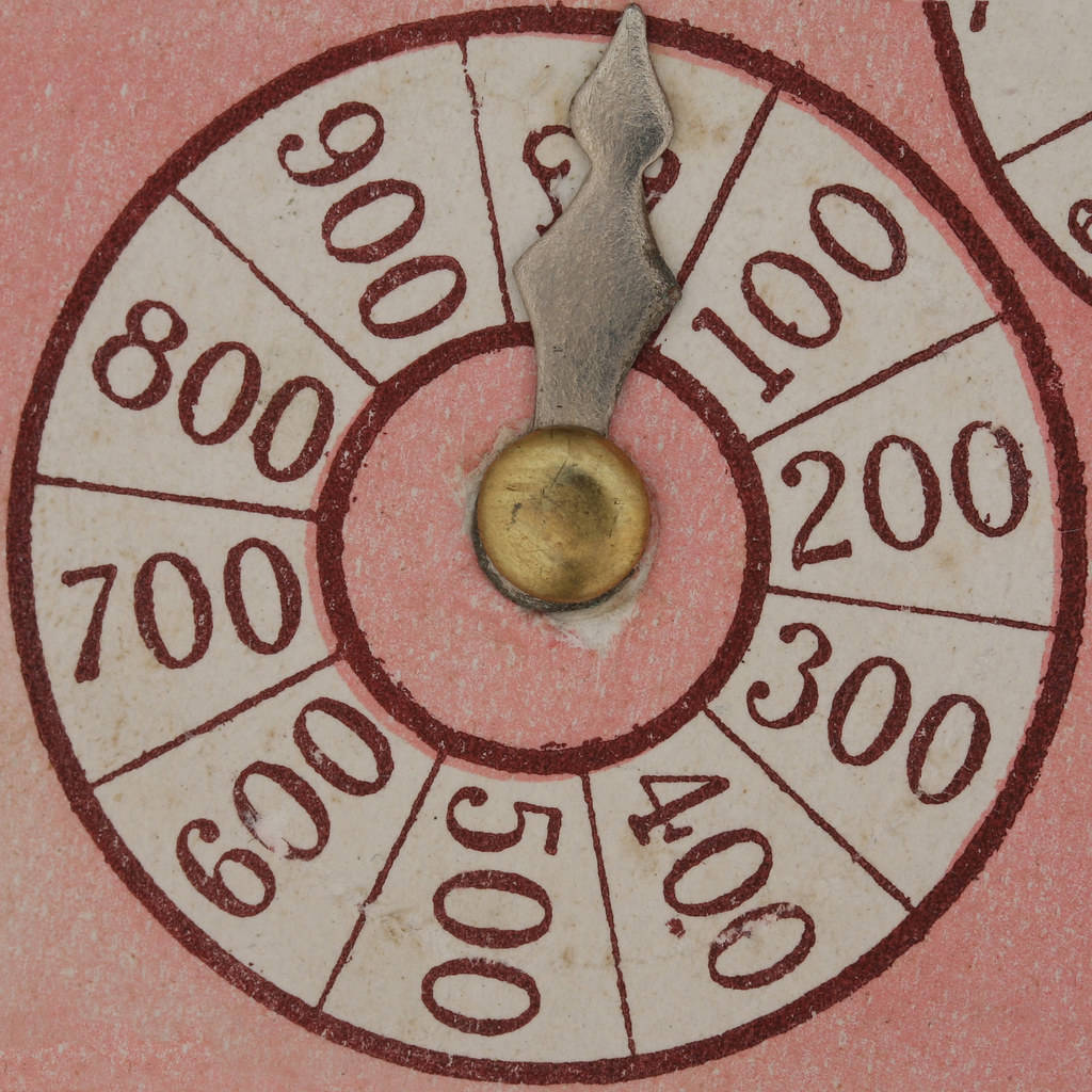 Numbers 桌布 壁紙 — 復古圓形刻度盤的特寫，帶有編號的刻度段和一個停在900的金屬指針。