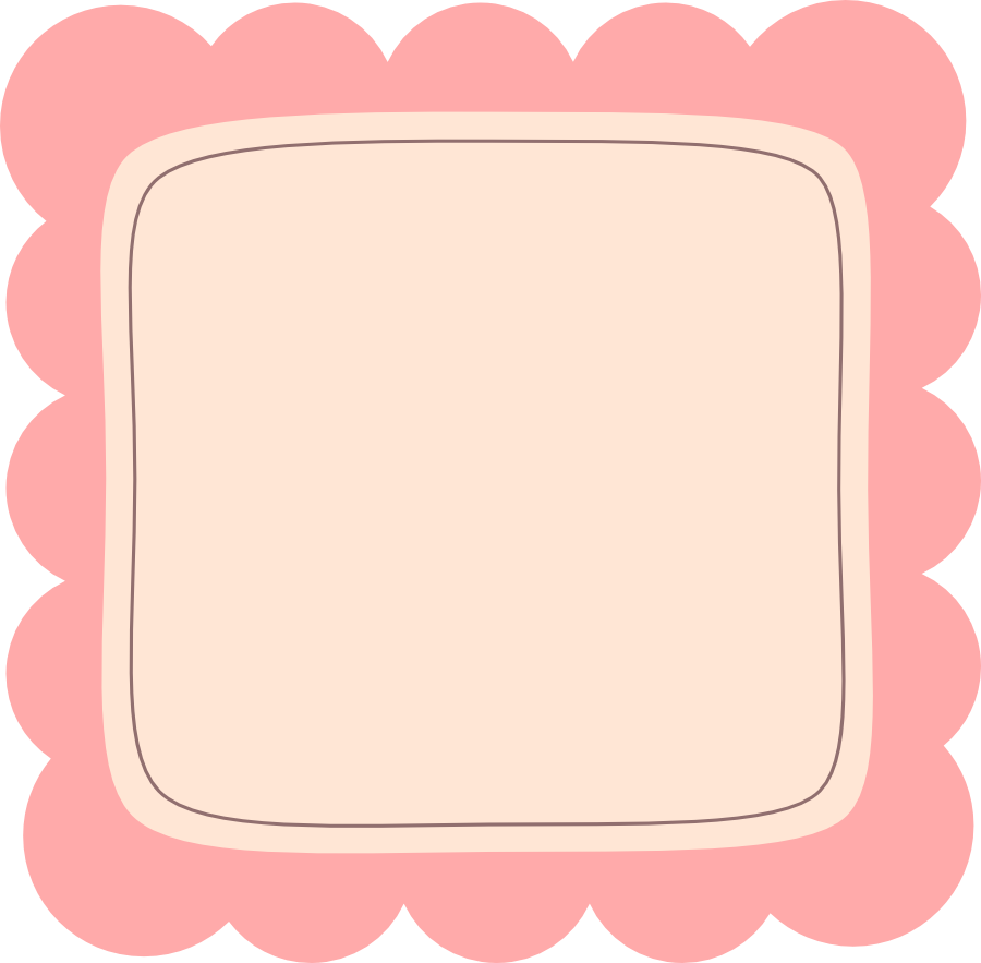 復古扇貝邊框設計 壁紙