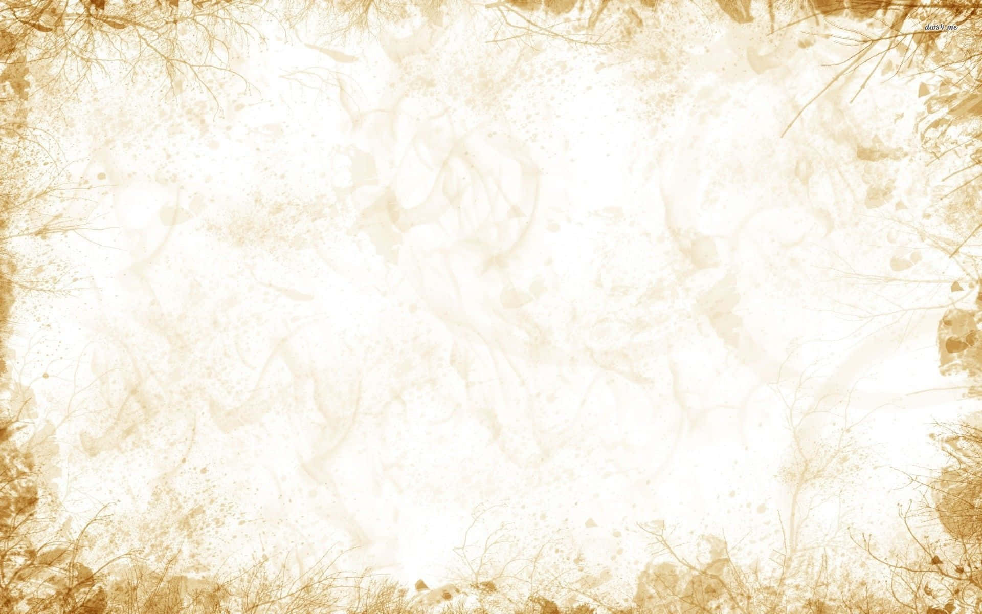 Old Paper Texture 桌布 壁紙 — 復古米色紋理壁紙，以精緻樹枝剪影勾勒出柔和煙霧中心。