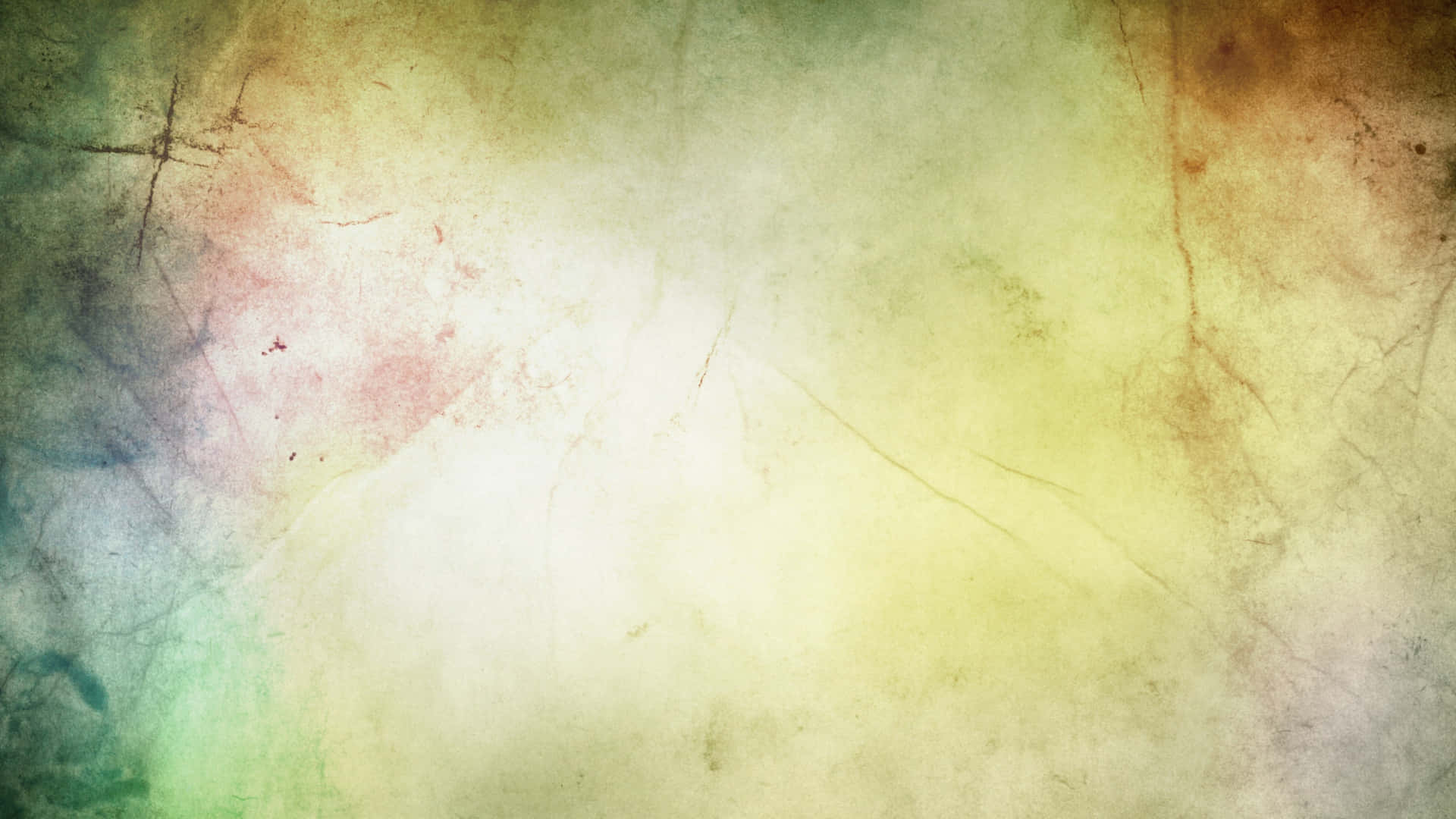 Backgrounds 桌布 壁紙 — 復古紋理壁紙，帶有褪色的水彩洗滌效果，呈現綠色、黃色和棕色，風格破舊藝術。