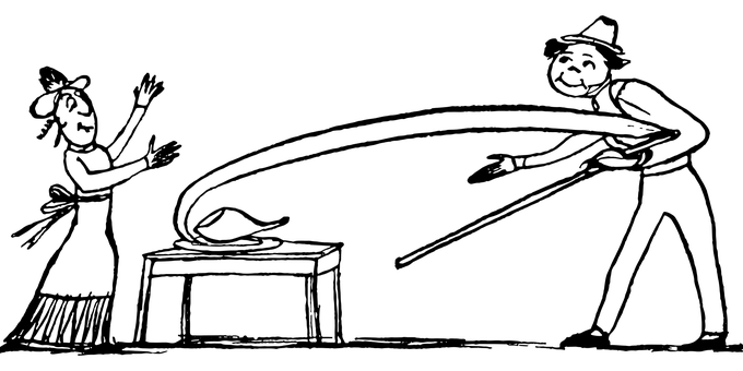復古黑色剪影肖像 壁紙