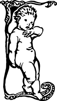 復古黑色剪影肖像 壁紙