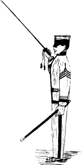 復古黑色剪影肖像 壁紙