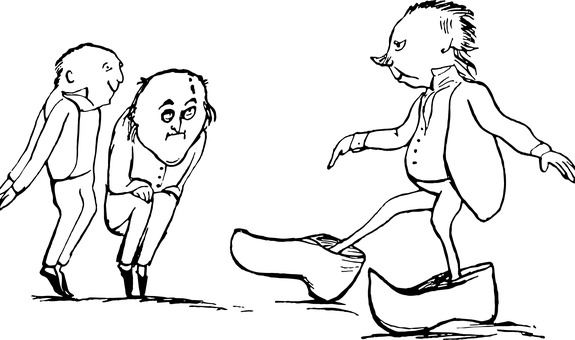 復古黑色剪影肖像 壁紙