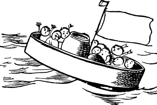 復古黑色剪影肖像 壁紙
