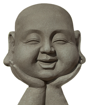 微笑佛像雕塑 壁紙