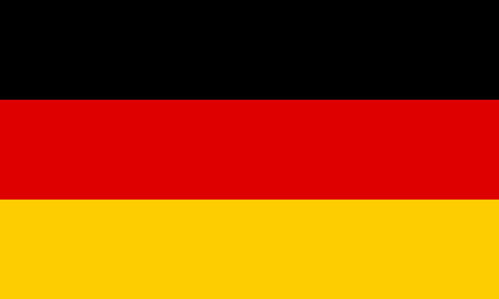 German 桌布 壁紙 — 德國國旗，以簡潔的圖形設計呈現大膽的黑、紅、金橫條。