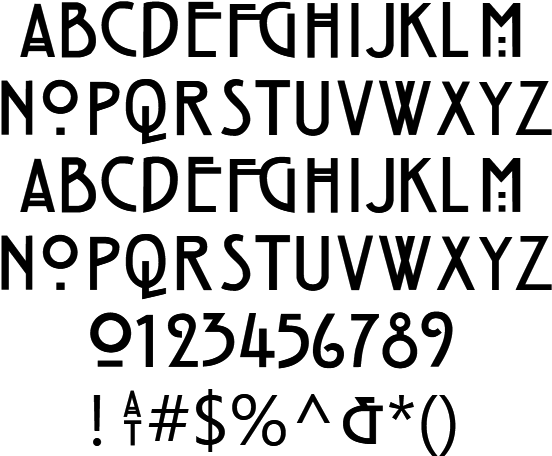 恐怖字體示例