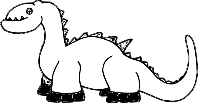 恐龍剪影映襯夕陽 壁紙