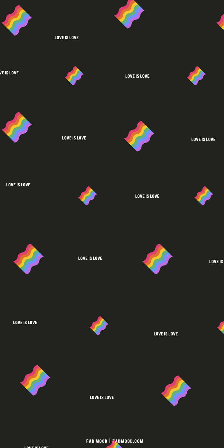 美學 LGBT 雨虹 — 愛心 壁紙