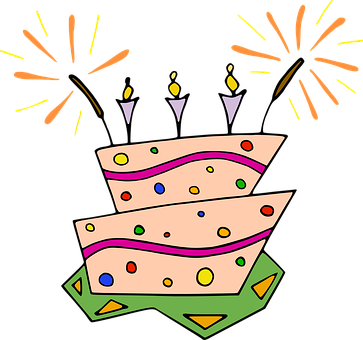 慶祝生日蛋糕插圖 壁紙