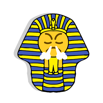 憤怒法老卡通表情符號 壁紙