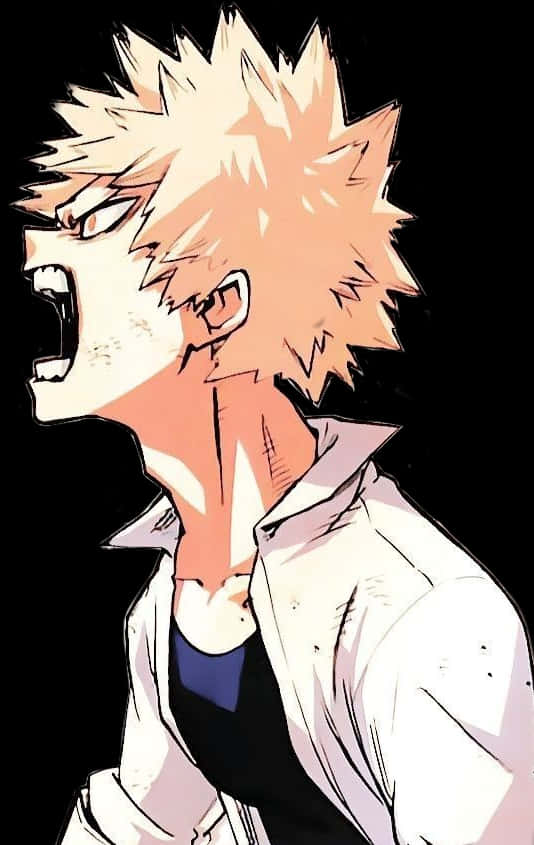爆豪勝己漫畫彩色版，高清PNG下載