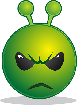 憤怒的外星人表情符號 壁紙