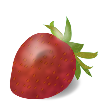 成熟草莓插畫 壁紙