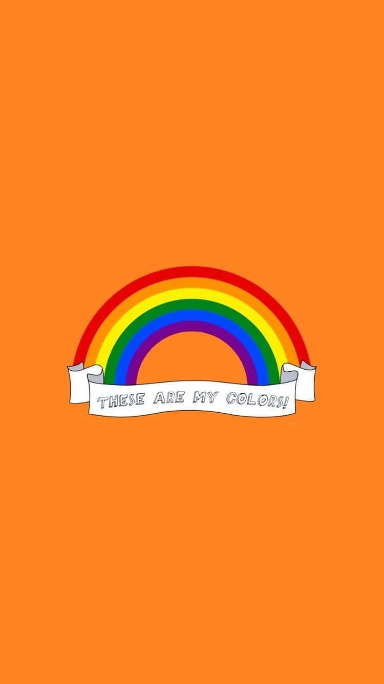 我的色彩美學 LGBT 彩虹橘 壁紙