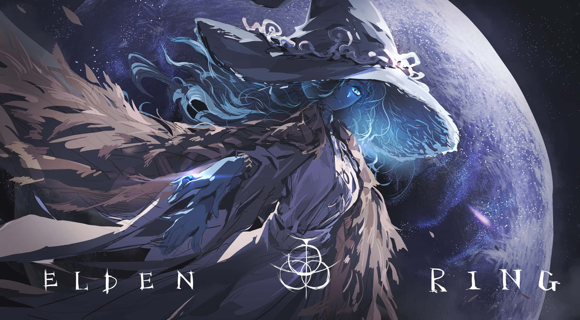 戴帽女子與印有「Elden Ring」字樣的帽子 — 艾爾登法環 壁紙