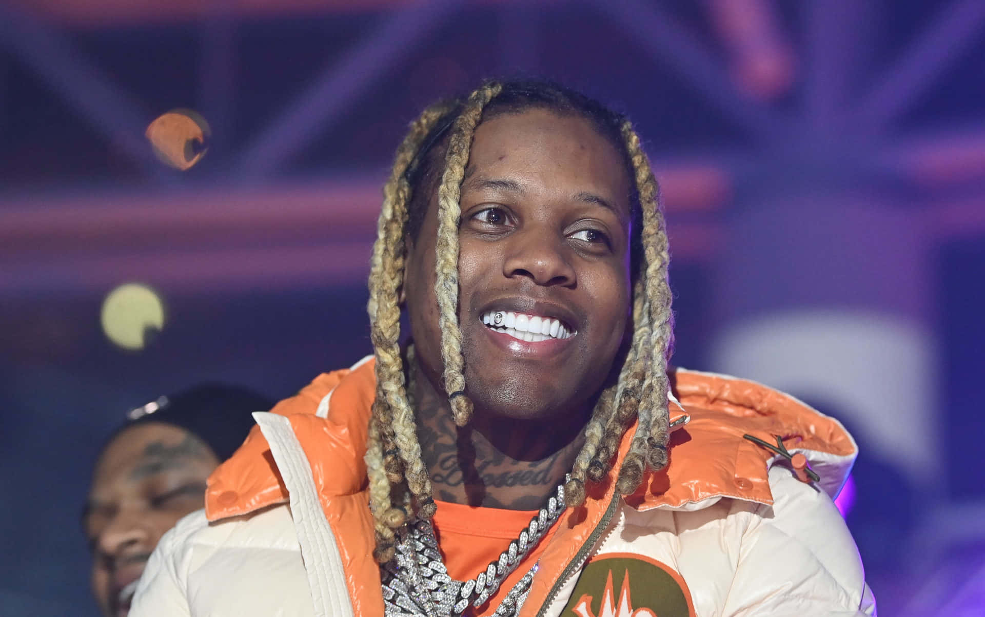 才華洋溢、備受讚譽的嘻哈歌手Lil Durk肖像照 壁紙