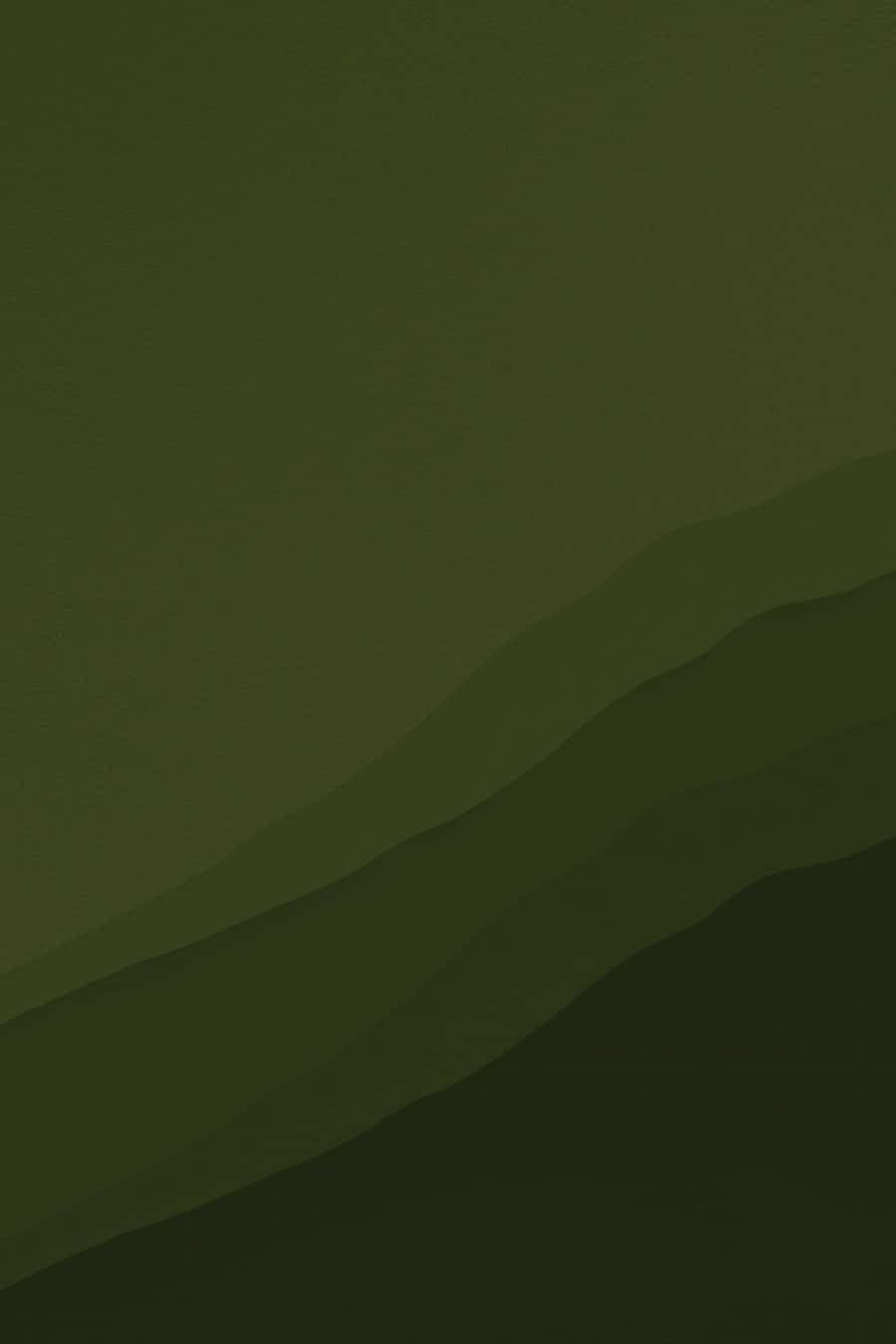 Green Phone 桌布 壁紙 — 抽象分層綠色漸變以柔和陰影和極簡深度喚起平靜感。