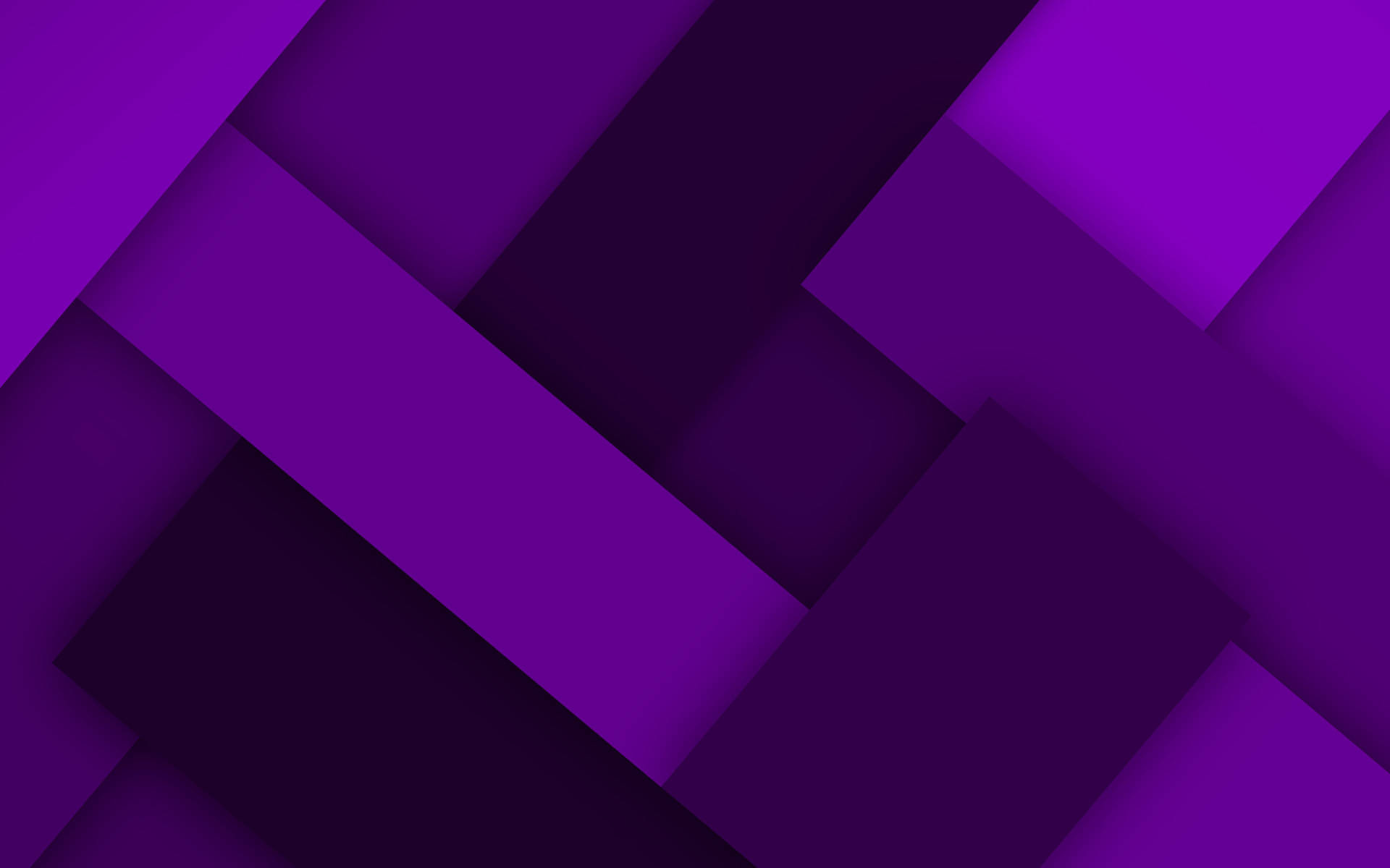 Android Material Design 桌布 壁紙 — 抽象幾何壁紙，重疊的紫色矩形平面營造出深度和現代極簡主義。