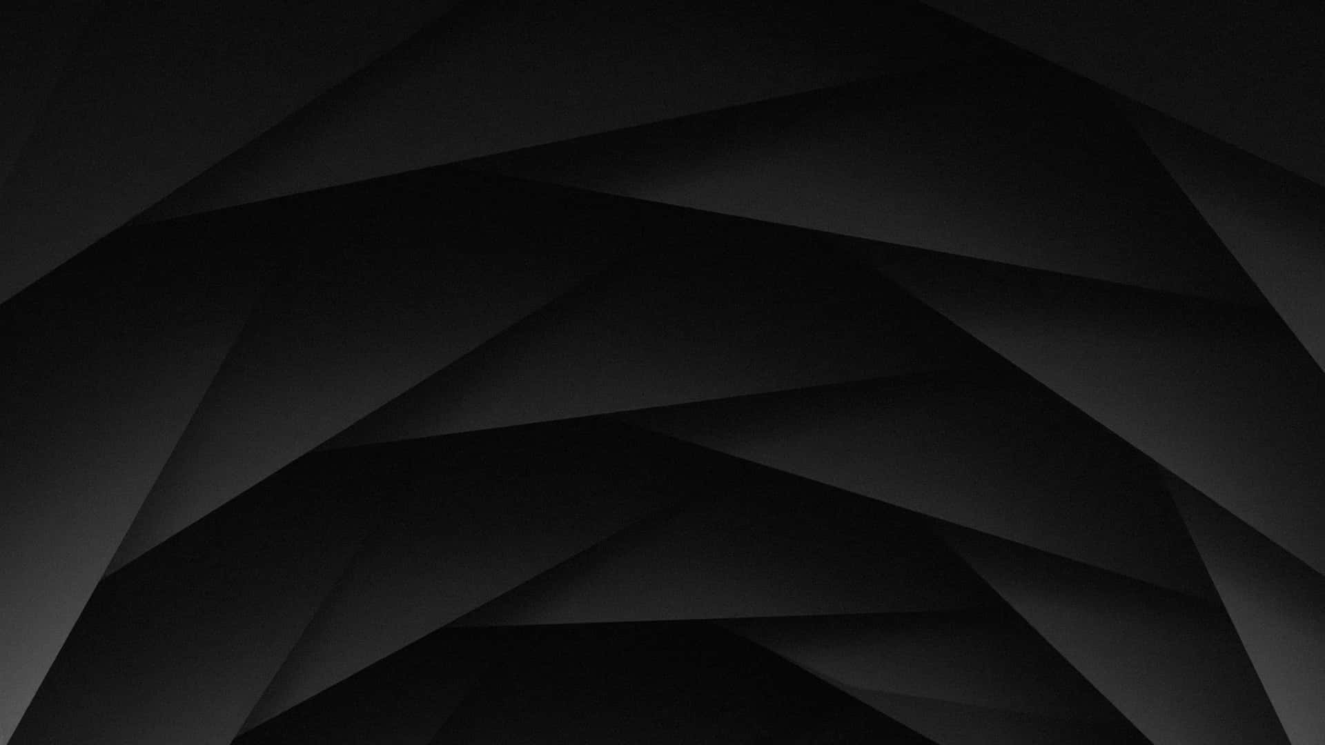 Gray Gradient 桌布 壁紙 — 抽象幾何黑色和灰色多邊形形狀創造出極簡現代數位藝術構圖。