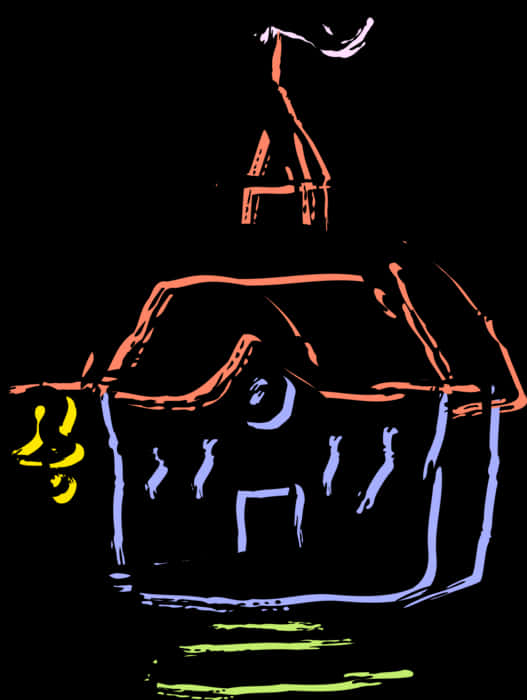 抽象校舍藝術作品 壁紙