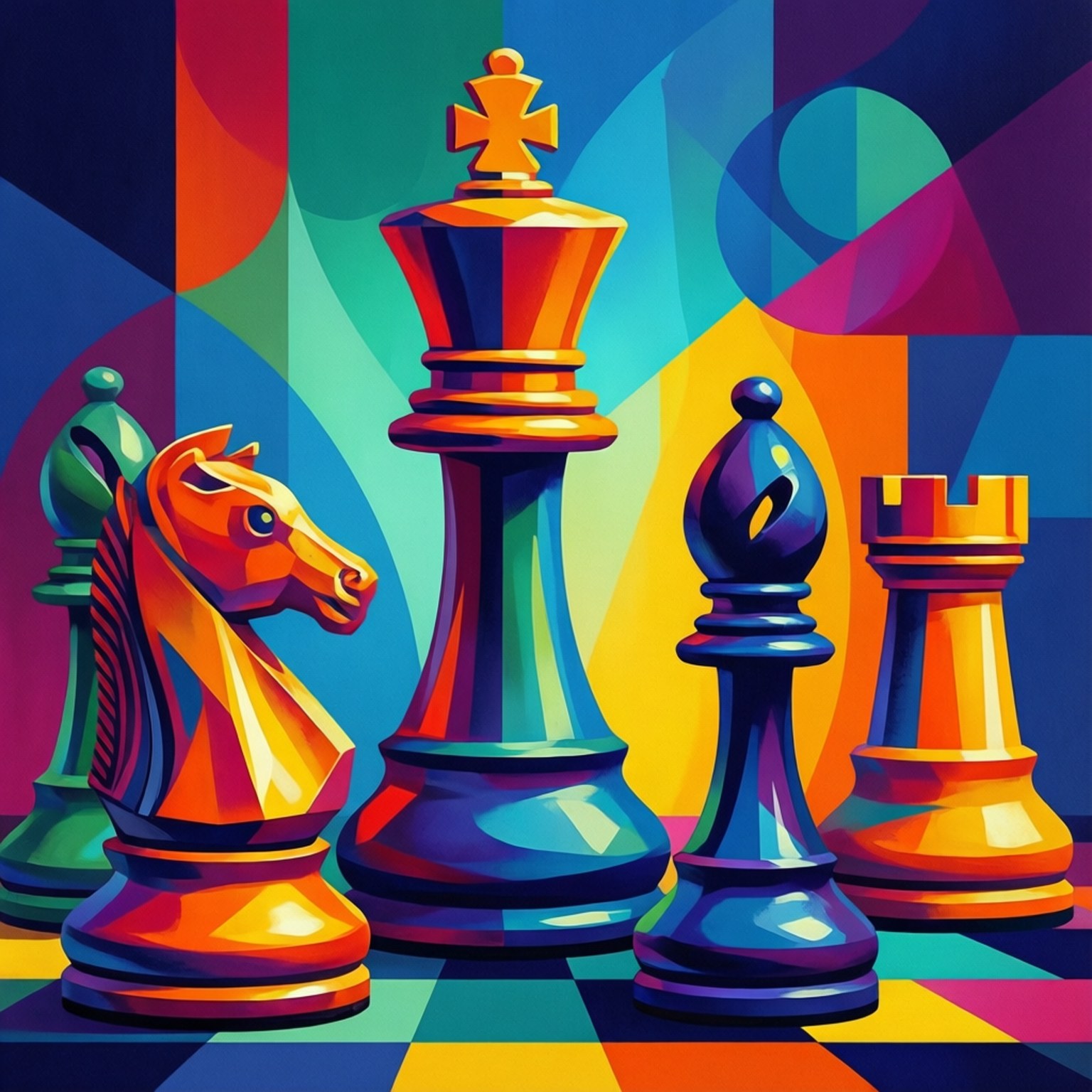 抽象棋局 壁紙