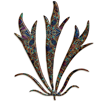 抽象植物藝術作品 — 抽象 壁紙