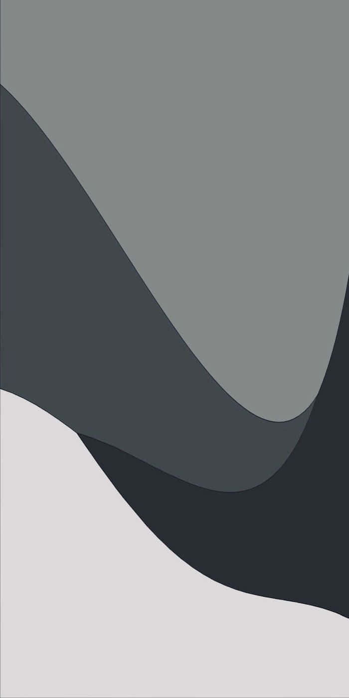 Minimalist Gray 桌布 壁紙 — 抽象極簡風格壁紙，以柔和灰色調的流動曲線營造平靜的現代美學。