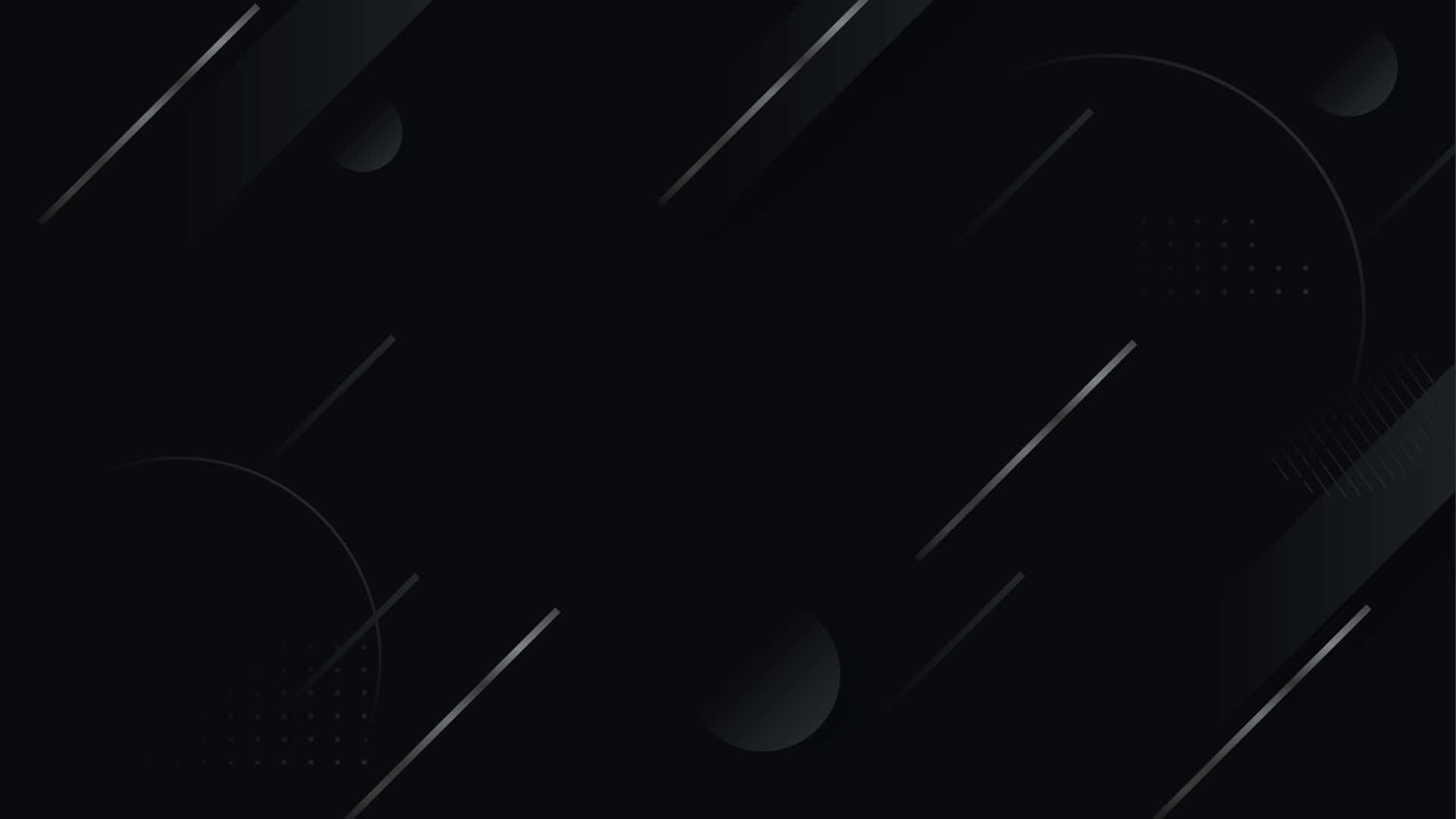 Dark Minimalist 桌布 壁紙 — 抽象深色幾何形狀帶金屬質感點綴，漂浮在黑色背景上。