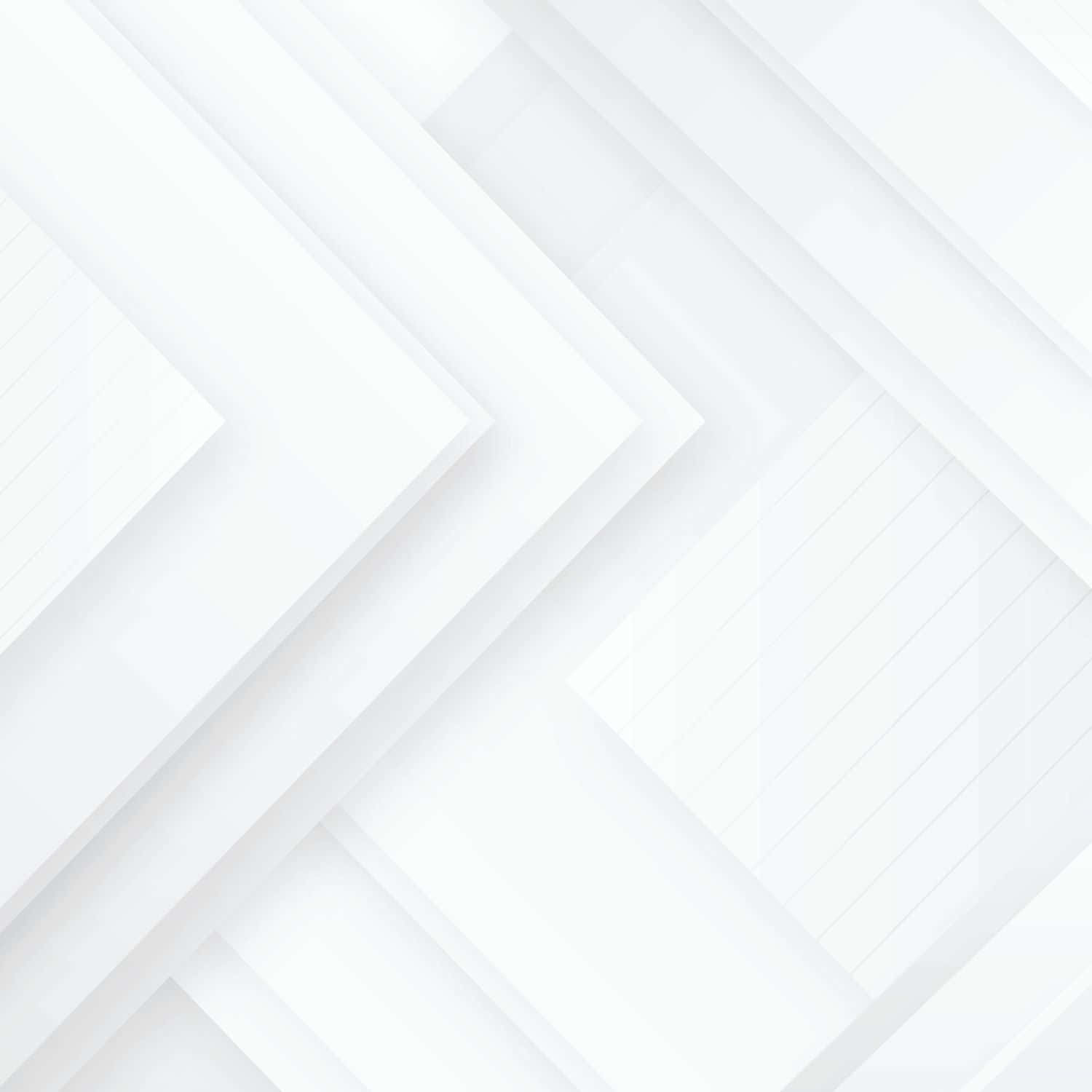 White iPad 桌布 壁紙 — 抽象白色幾何層次，以柔和陰影和極簡優雅，營造出乾淨的現代圖案。
