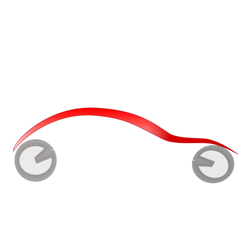 抽象紅色汽車剪影 壁紙