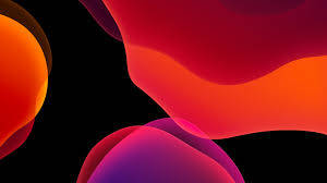 預設紅色 iOS 9 — Oled 壁紙