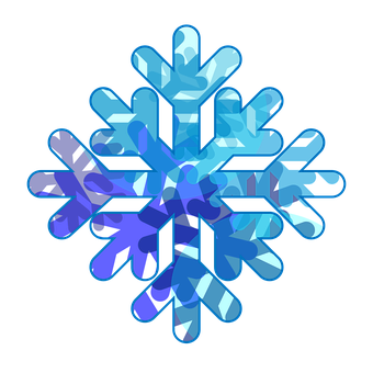 抽象藍色雪花圖案 壁紙