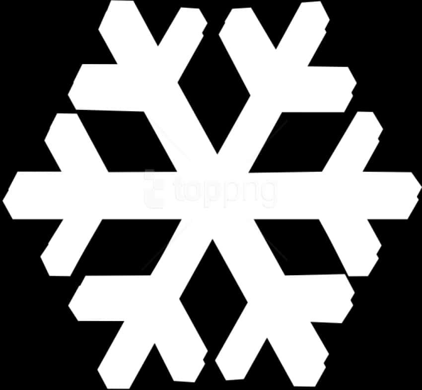 抽象黑白雪花設計 壁紙