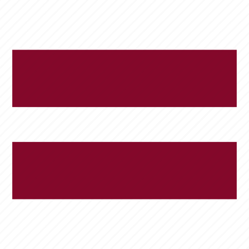Latvia 桌布 壁紙 — 拉脫維亞國旗，紅白紅條紋居中，背景為黑色和灰色斜紋。