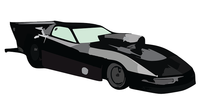 拖車賽車插畫