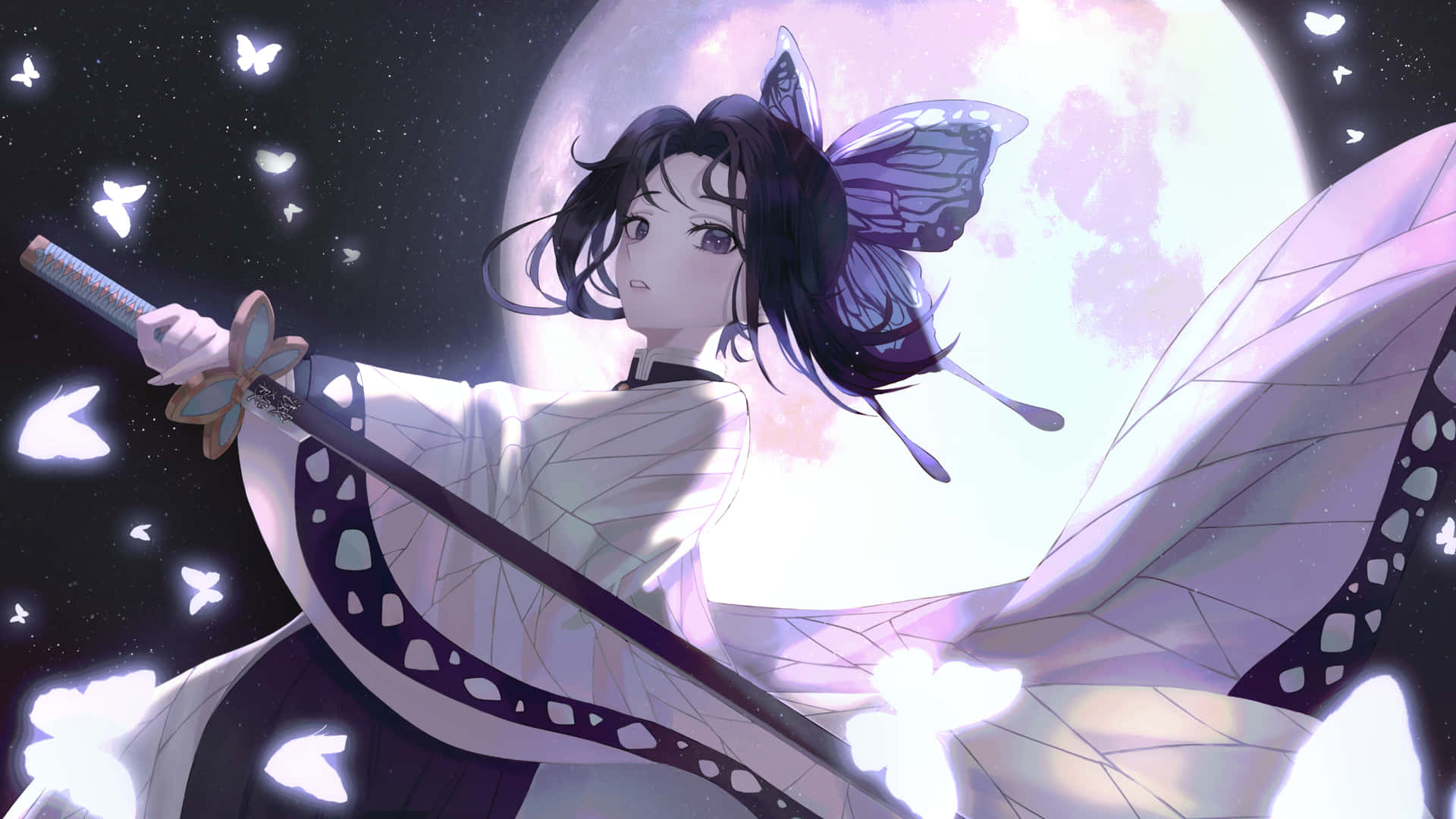 持劍少女與蝴蝶翅膀