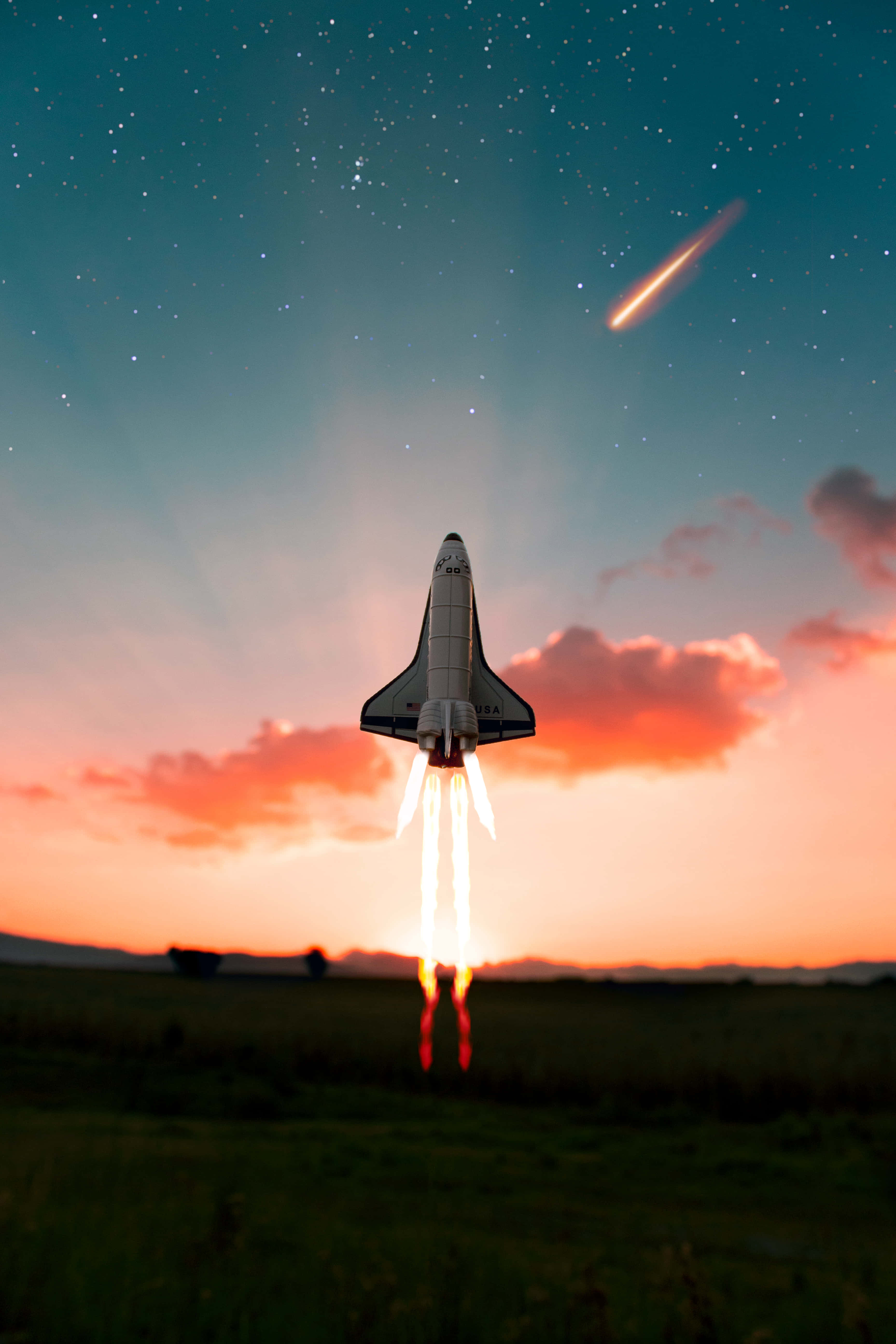 探索宇宙，搭乘太空船！ 壁紙