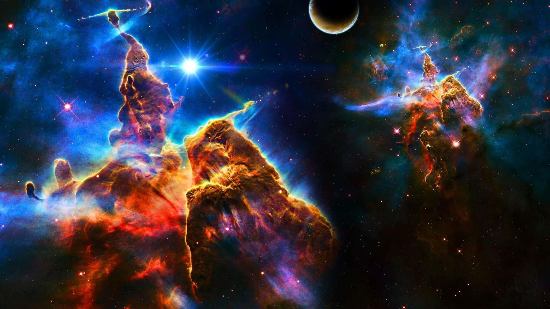 探索宇宙奧秘的壯麗太空桌面背景 壁紙